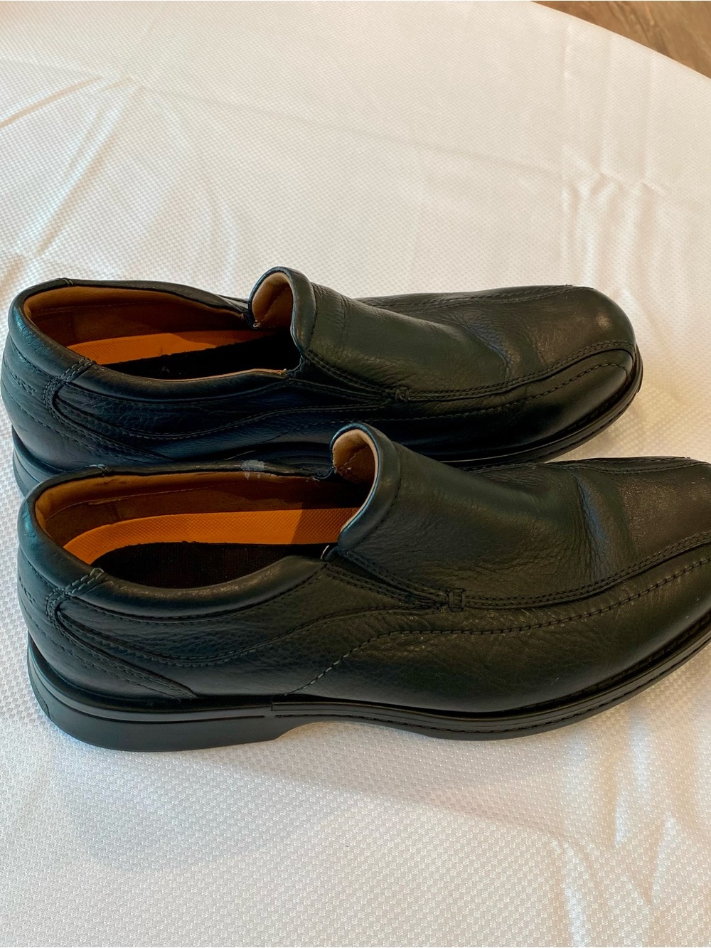 Rockport Black Leather Slip-On Loafers